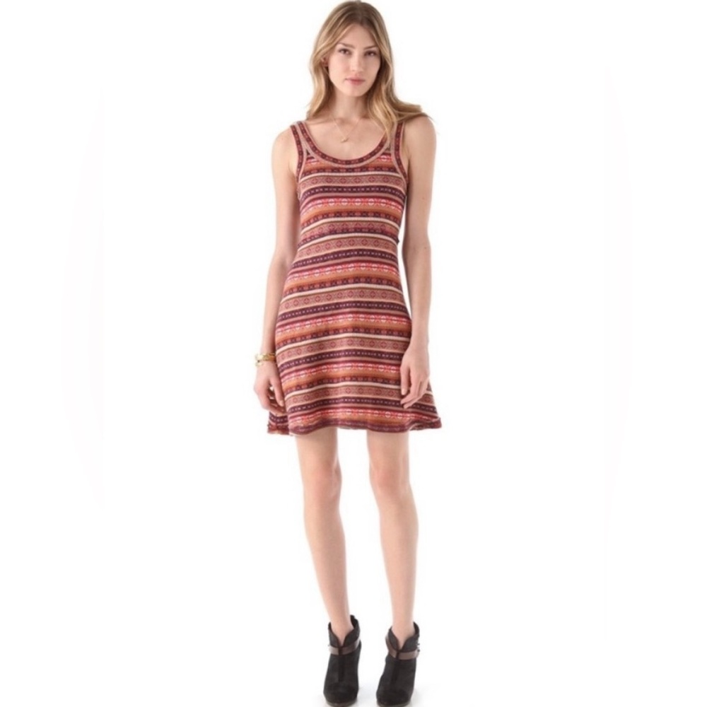 Free People Women’s Fair Isle Mini Sweater Dress / Size L / Very Good Condition